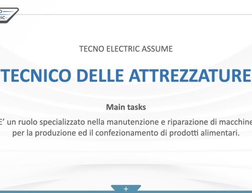 Posizione aperta: TECNICO DELLE ATTREZZATURE