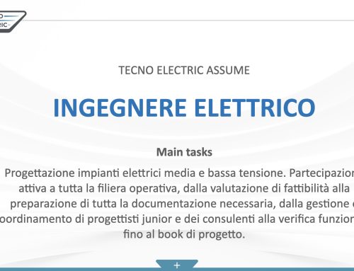 Posizione aperta: INGEGNERE ELETTRICO